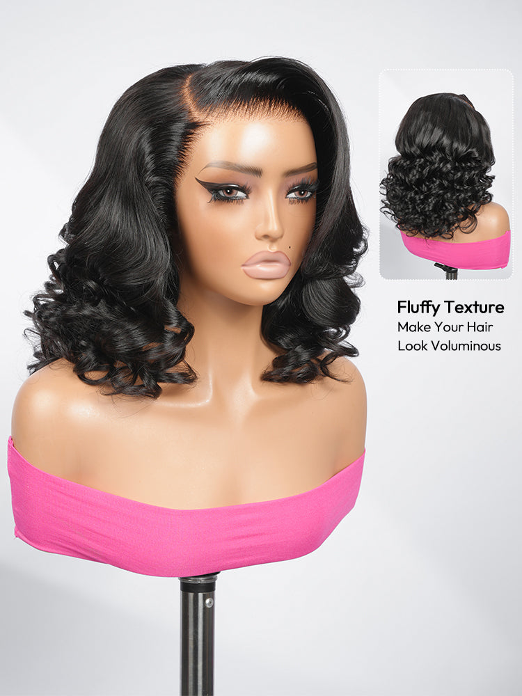 Pre-Styled Loose Body Wig With Pre-C Part 13x6 Lace Wig For Beginner Friendly Natural Black  Premium Hair