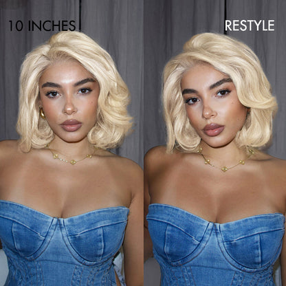 PreMax Wigs | Blonde 613 Silky Straight Glueless 5x5 Closure HD Lace Wig Pre-Cut Lace