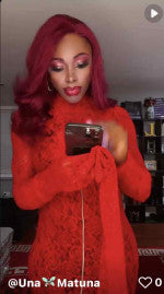 Glueless Ready To Go Wigs - 99J Burgundy Body Wave Lace Wigs On Dark Skin