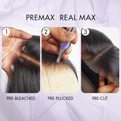 AiryFit™ Scalp Care Wigs - Deep Parting Loose Body Wave Human Hair Wig 11x6 Frontal HD Lace Glueless Wig