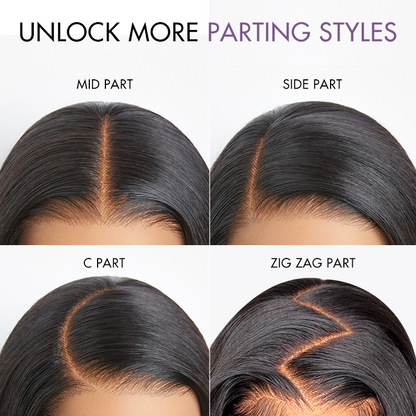 US Only - Luvme All-Day Comfort™ Wig 200% Density Bone Straight Glueless 7x6 Closure HD Lace Human Hair Wig Pre-Cut Lace