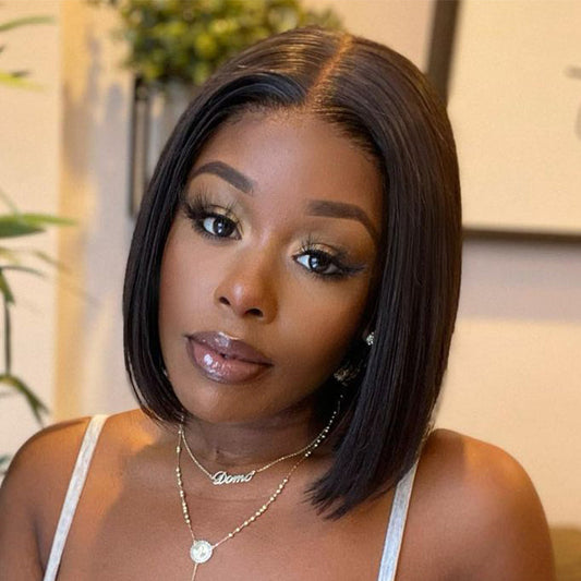 My GO-TO BOB™ - Glueless 5x5 Closure HD Lace Silky Straight Human Hair Wig