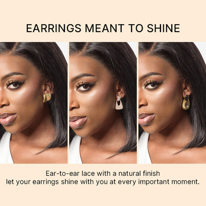 NatureMAX™ 200% Density Ombre Brown / Natural Black Loose Wave Glueless 13x6 / 13x4 HD Lace Front Wig Human Hair Pre-Cut Lace Flexi-Fit Drawstring Cap