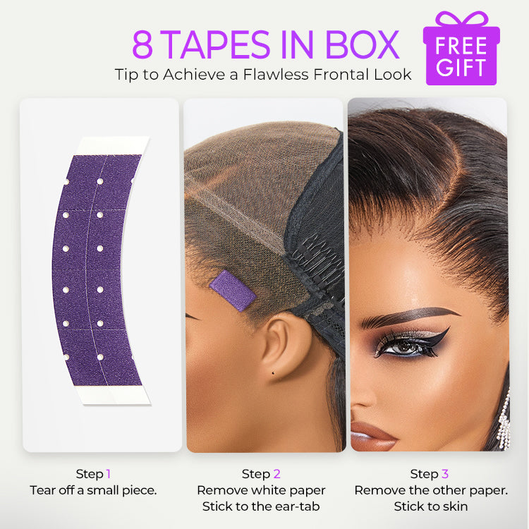 NatureMAX™ 200% Density Ombre Brown / Natural Black Loose Wave Glueless 13x6 / 13x4 HD Lace Front Wig Human Hair Pre-Cut Lace Flexi-Fit Drawstring Cap