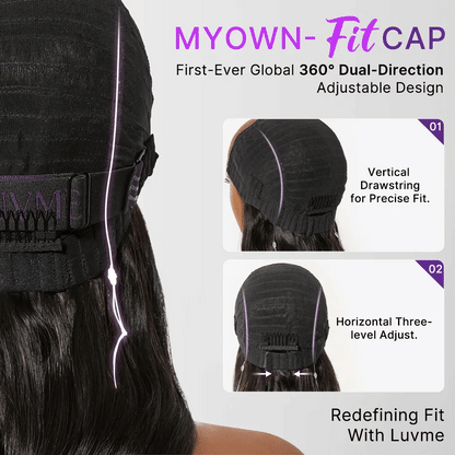 MyOwn-Fit™ PartingMax Glueless Wig 180% Density Loose Body Wave / Light Yaki Straight Ready to Go 7x6 Closure HD Lace Pre Cut & Plucked & Bleached