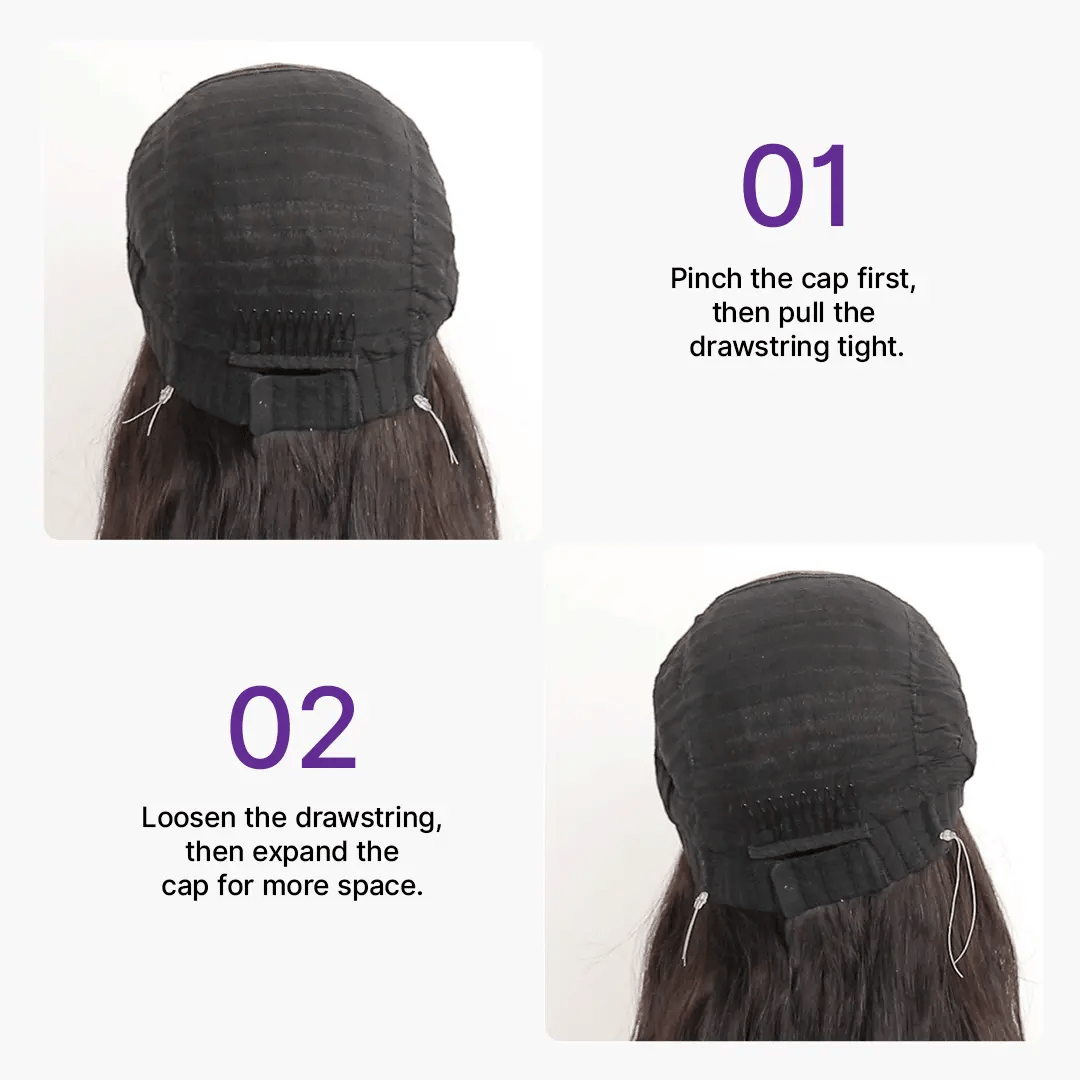 MyOwn-Fit™ PartingMax Glueless Wig 180% Density Loose Body Wave / Light Yaki Straight Ready to Go 7x6 Closure HD Lace Pre Cut & Plucked & Bleached