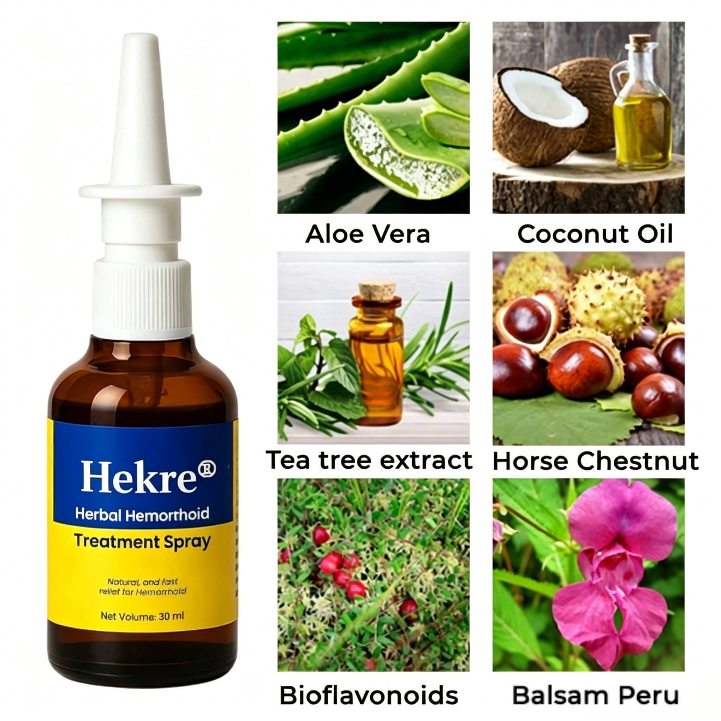 Hekre® Herbal Hemorrhoid Treatment Anal Spray Pro