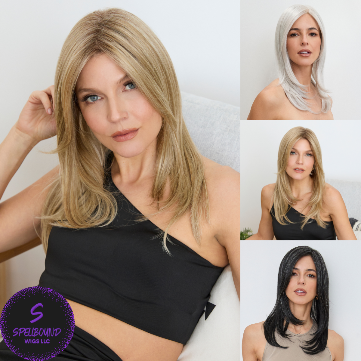Long Top Piece Mono Large - Accessory Hairpiece Collection by Amore