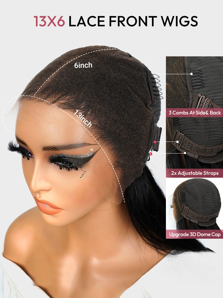 Glueless Straight Stylist Wig Pre-Max 13x6 Super Invisible LY Lace Front Wig