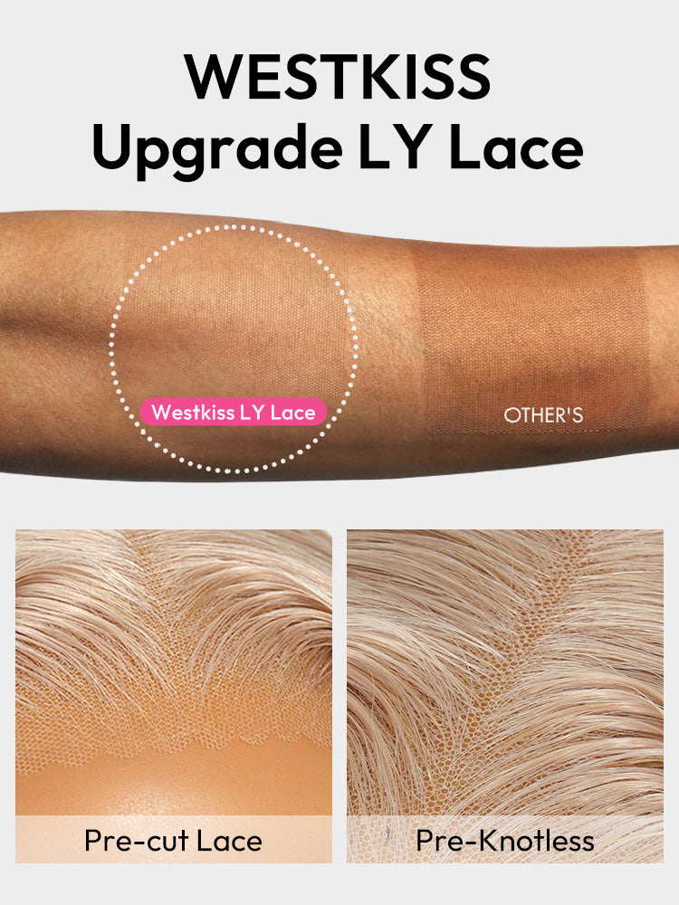 Pre-Styled P18/613 Blonde Color Straight Wig 13x4 PartingMax Lace Front Wig Pre Plucked With Baby Hair