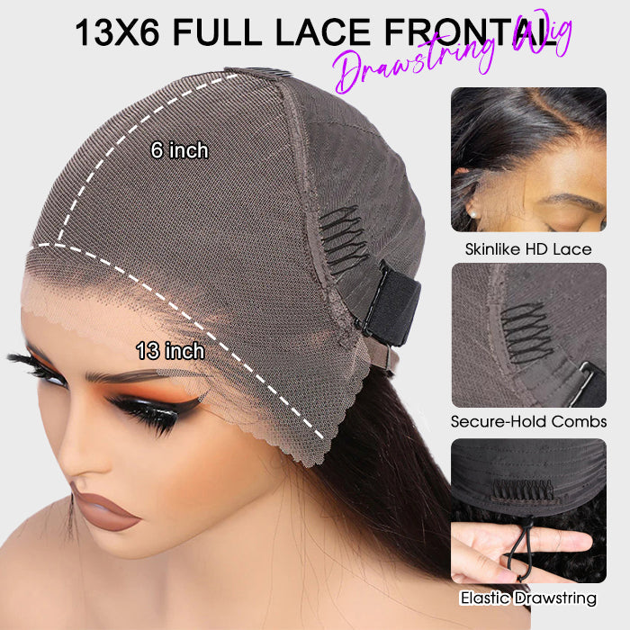13x6 Loose Body Wave Frontal Wig Glueless HD Lace Human Hair Pre Everything Wigs 220% Density