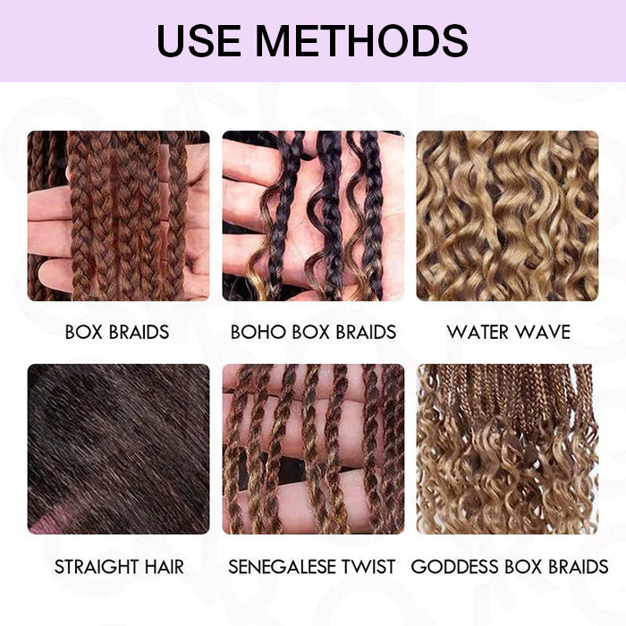 Deep Wave Bulk Hair For Boho Knotless Braiding 100% Human Hair