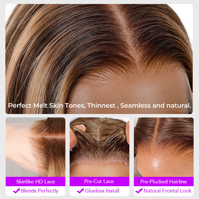 Salon-Quality Loose Body Wave Short Wigs Glueless HD Lace Human Hair Pre Plucked & Bleached Put On Go