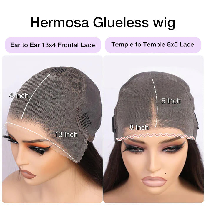 Glueless Pre-Cut 8×5 Lace Closure Wig Body Wave 13*4 HD Lace Front Human Hair Wigs Bleached Knots Beginner Friendly