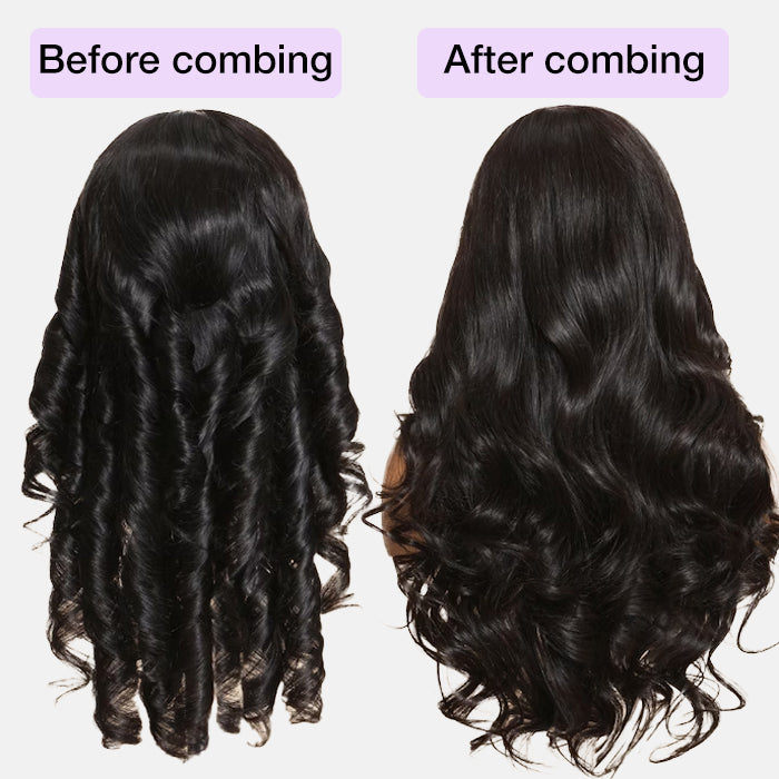 Pre-Curled Body Wave Full 13x4 13x6 Pre-Cut HD Lace Frontal Glueless Wig with Invisible Small Knots