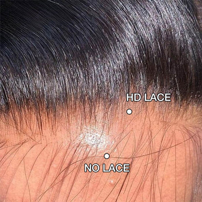Deep Wave 5x5 HD Transparent Lace Closure Wigs Glueless Human Hair Wig With Bleached Knots