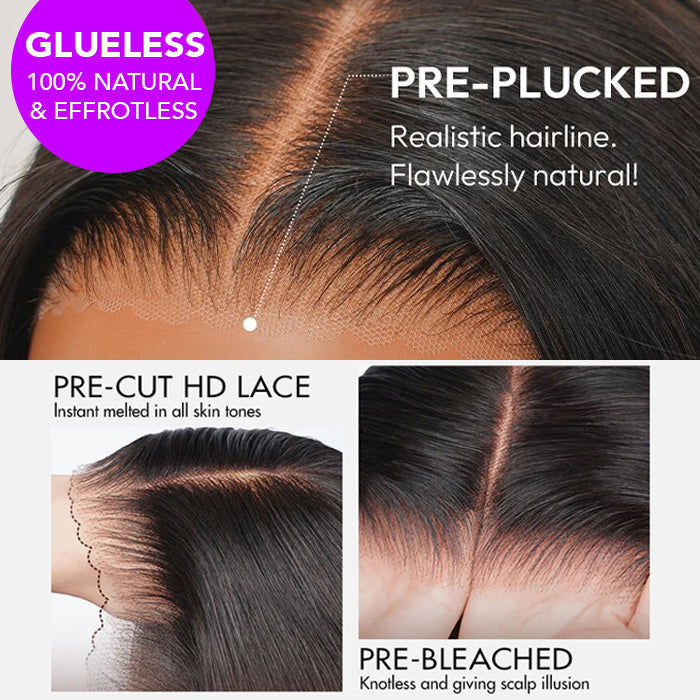 Drawstring Glueless Wig HD Lace Body Wave 13x6 Full Lace Frontal Wigs Friendly To All Heads