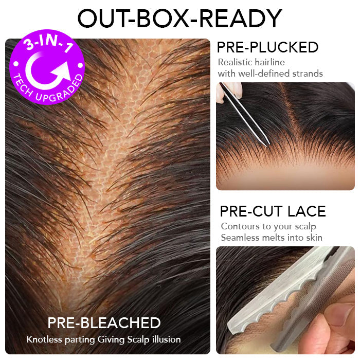 Deep Wave Wig Ear-to-ear Glueless 13x6 Full Frontal HD Lace Wig with Drawstring Friendly To All Heads
