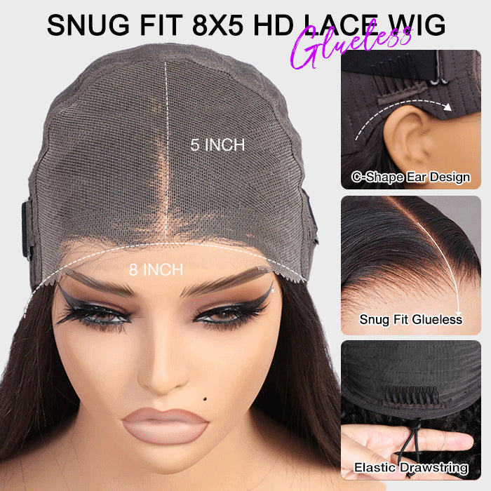 99J Burgundy Curtain Bangs Wigs Body Wave 13x4/13x6 HD Lace Glueless Wigs