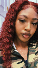 Ready To Go Wigs - 99J Burgundy Deep Wave Lace Front Wigs Customized Pre Colored Deep Weave Hair