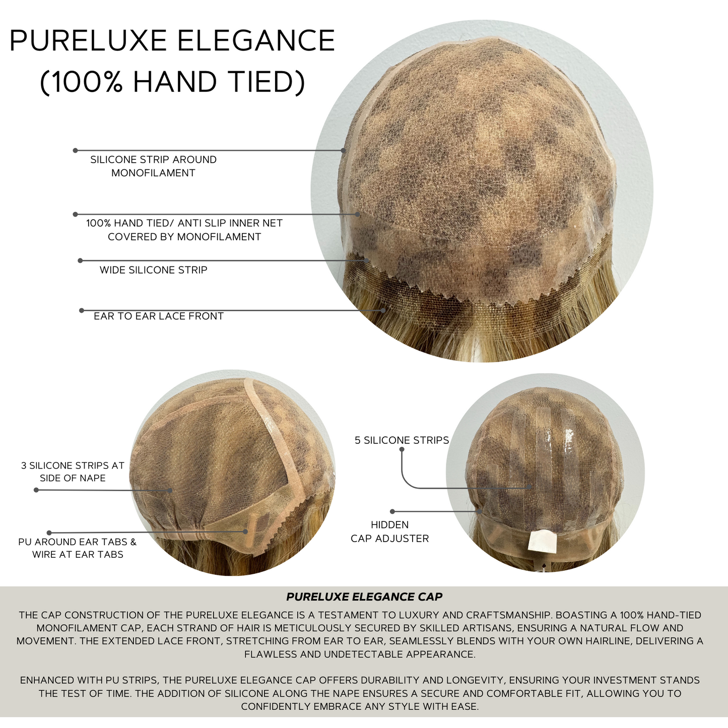 Oakly (Remy Human Hair) - 100% Hand Tied Lace Front Collection by Amore