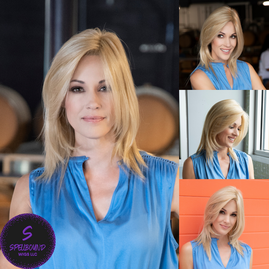 Ava in Amaretto & Cream Human Hair Blend - EnvyHair Collection ***CLEARANCE***