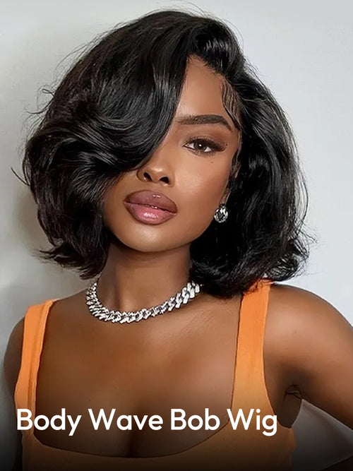 Body Wave Super Invisible LY Lace Front Bob Wigs Bob Lace Front Wigs With Baby Hair Short Wigs