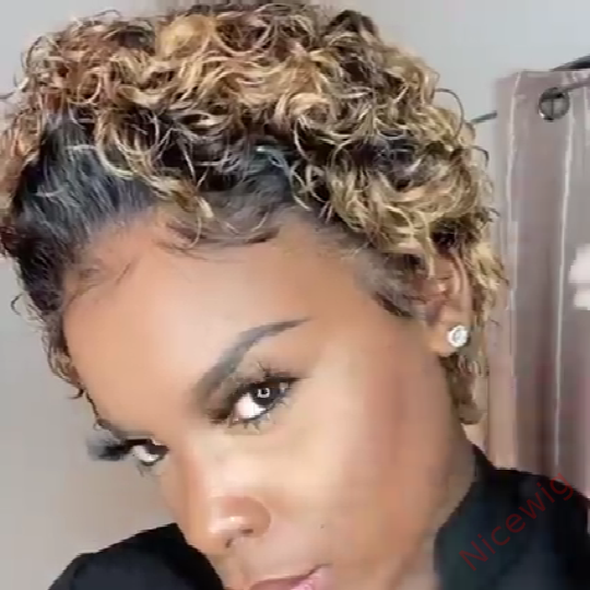 6 Inch Short Wig Bob Curly Hair